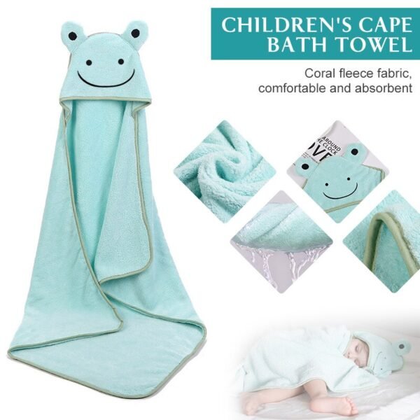 Serviette de bain pour bébé à capuche - 10