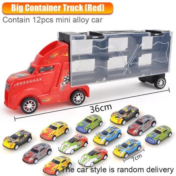 Camion Porte-Voitures avec Miniatures - 18