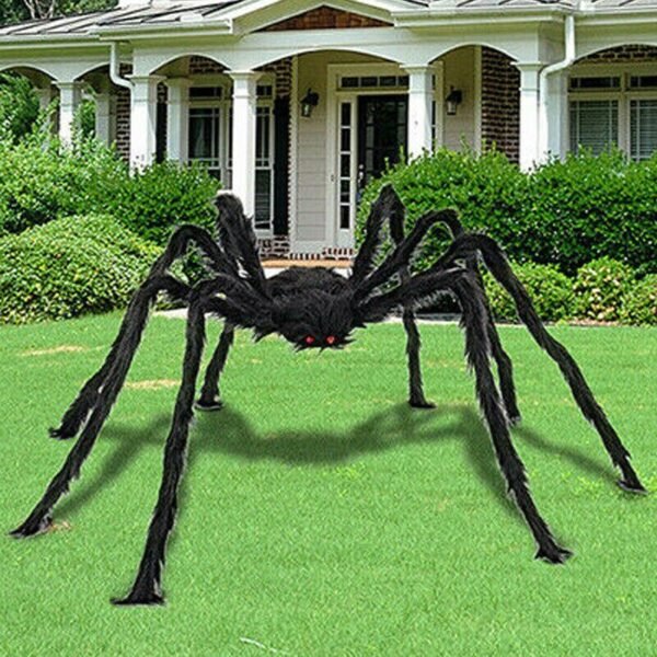 Araignée géante en peluche pour Halloween - 1
