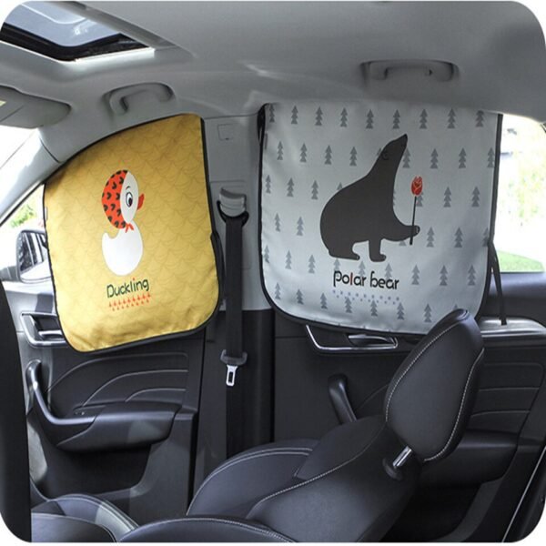 Rideau pare-soleil magnétique pour voiture - 6