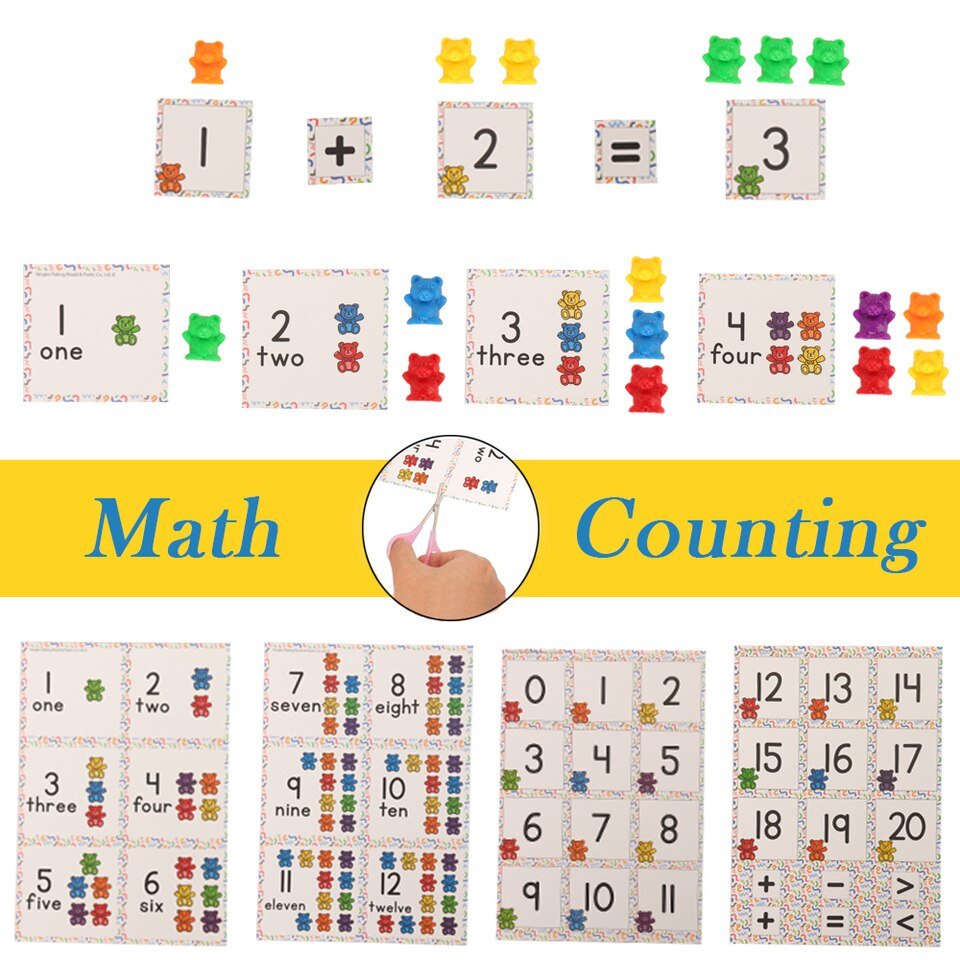 Jeu de mathématiques avec ours - 6