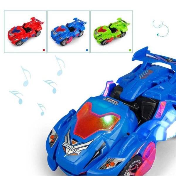 Dino-Voiture Transformable Lumineux - 3