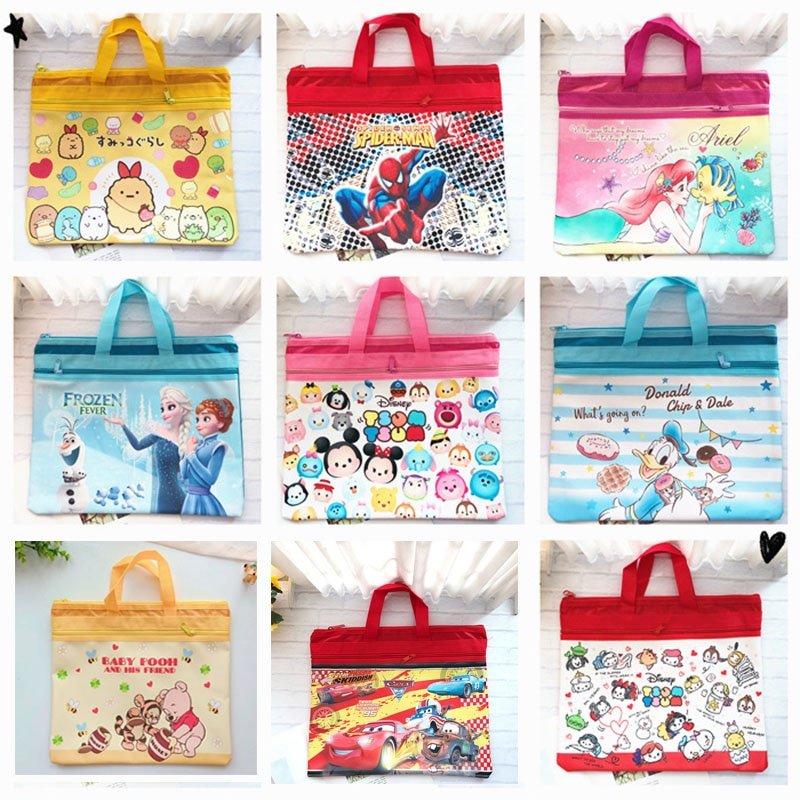 Sac documentaire avec motifs de dessins animés