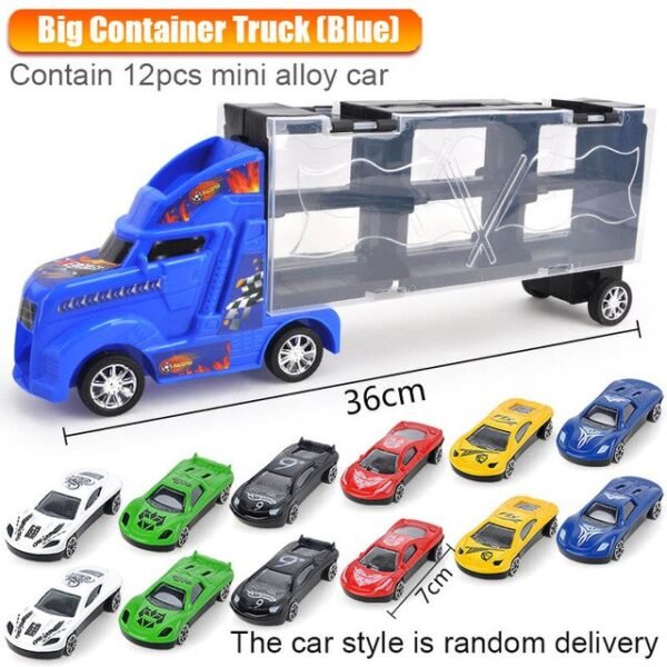 Camion Porte-Voitures avec Miniatures - 16