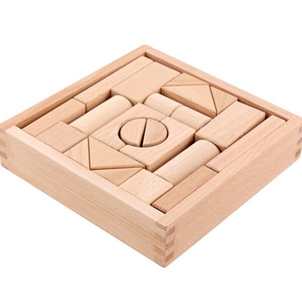 Blocs de construction en bois Montessori - 2