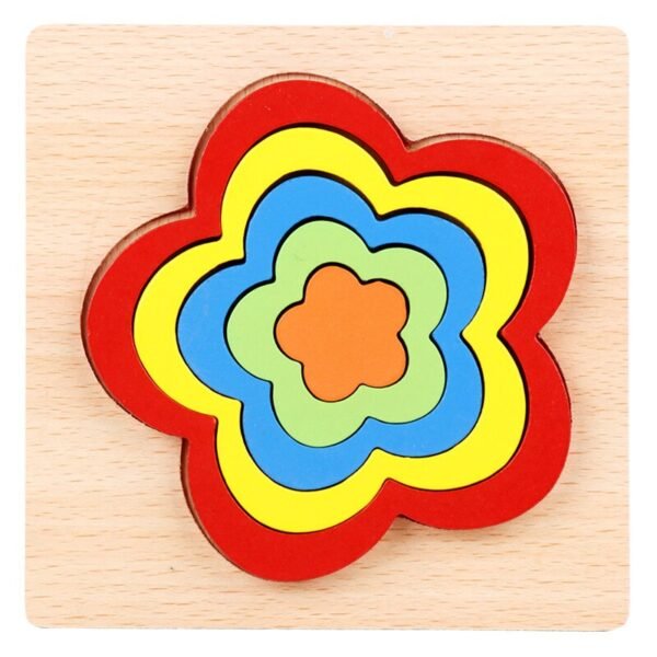 Puzzle de formes en bois - 7