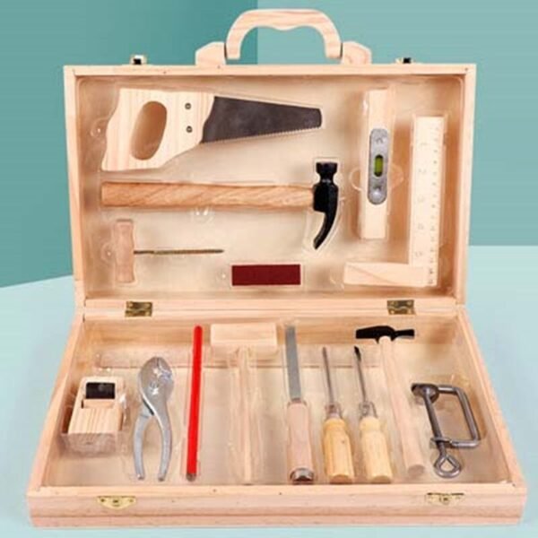 Boîte d'Outils en Bois pour Enfants - 1