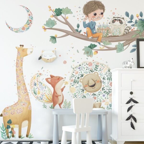 Autocollant Mural Animaux de la Savane - 4
