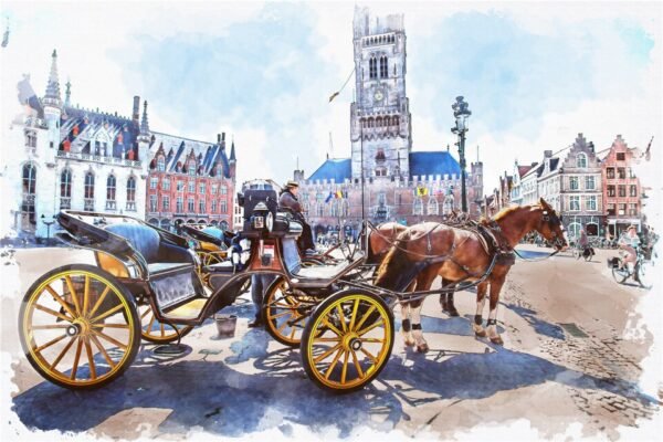 Puzzle 500 pièces "Paysage à l'huile" - 17