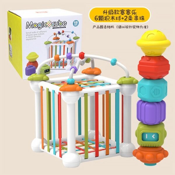Blocs empilables arc-en-ciel - 6