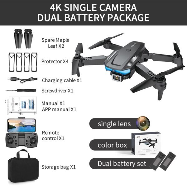 Mini Drone Pliable avec Caméra 4K - 7