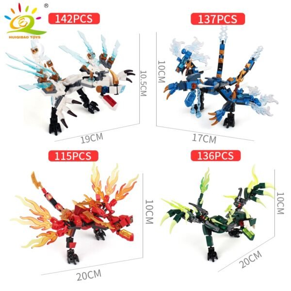 Figurines Ninja et Dragon - 3
