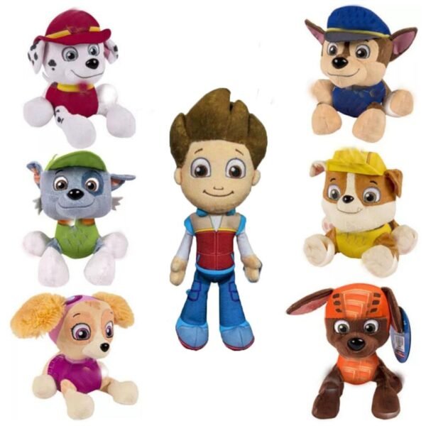 Peluches Patrouille de chiots style Tang (ensemble de 6) - 3