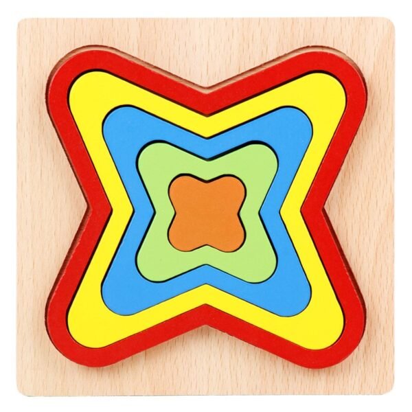 Puzzle de formes en bois - 4