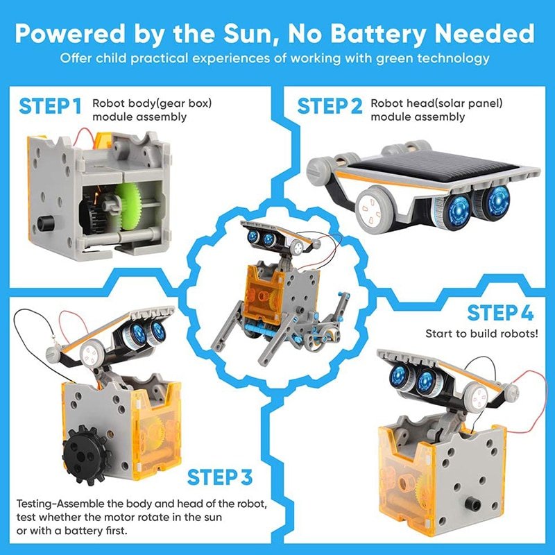 4M Solar Robot Kit – DIY Robotics Building Set For Teens & Adults (Age 14+)