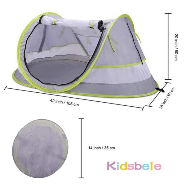 Tente de Voyage pour Bébé avec Protection Solaire - 2