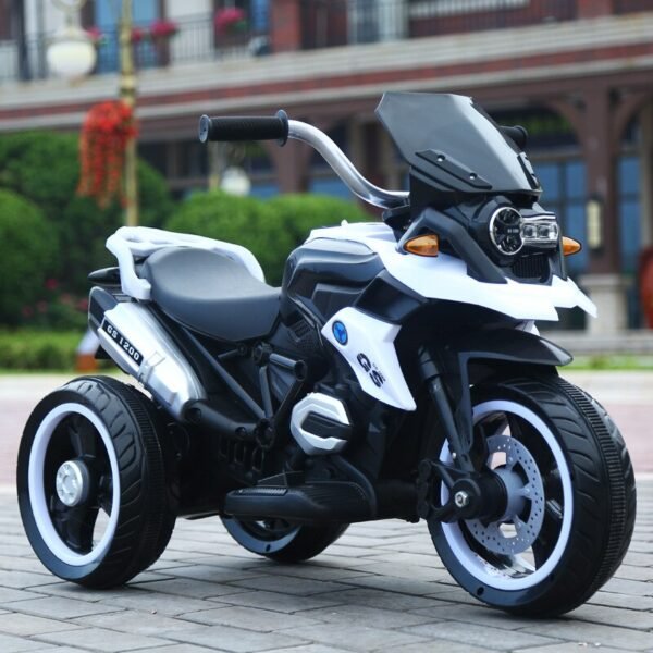 Moto tricycle électrique pour enfants avec roues lumineuses - 8