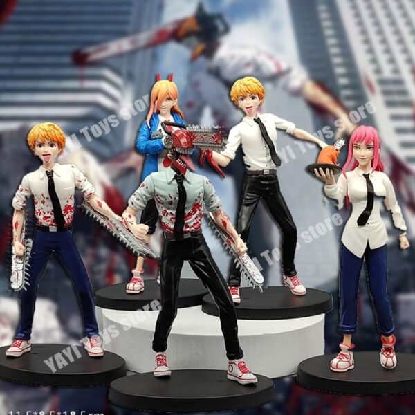 Lot de 6 Figurines "Chainsaw Man" Version Q - 9