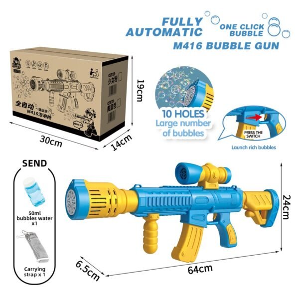 Pistolet à bulles électrique rechargeable - 4
