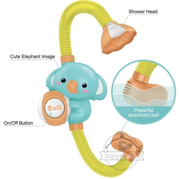 Jouet de Bain Éléphant Pulvérisateur - 5