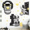 Autocollant Mural Espace & Astronaute