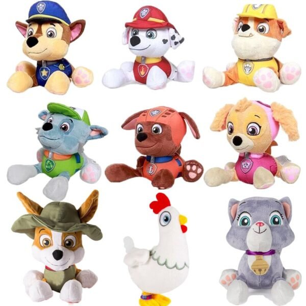 Peluches Patrouille de chiots style Tang (ensemble de 6) - 1