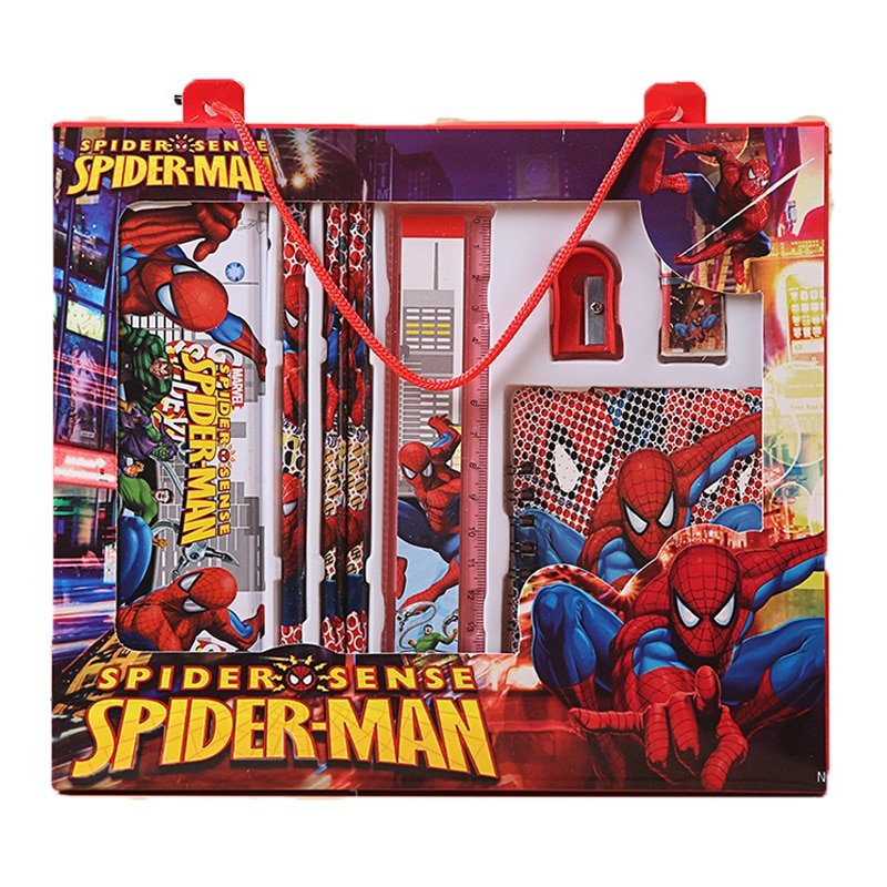 Kit de papeterie Spiderman et Elsa