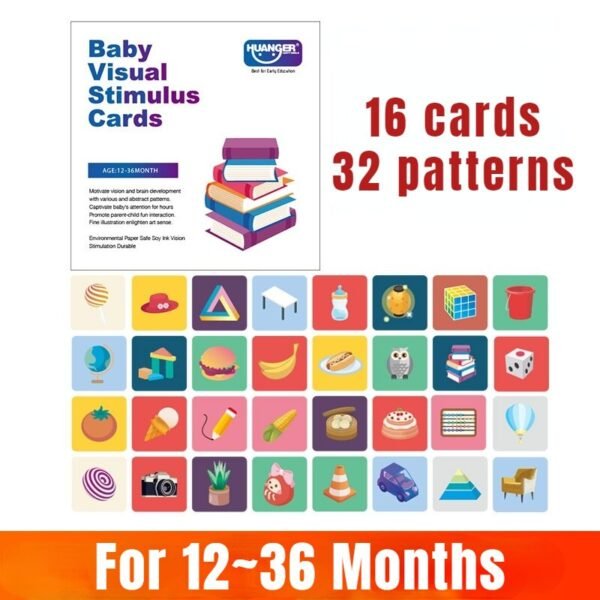 Cartes de stimulation visuelle pour bébé - 5