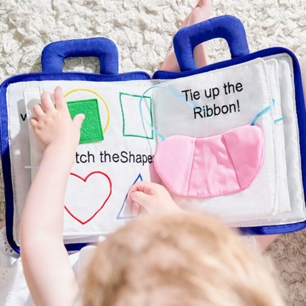Livre en tissu Montessori pour bébé - 8