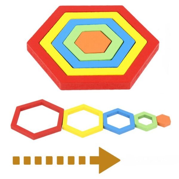 Puzzle de formes en bois - 10