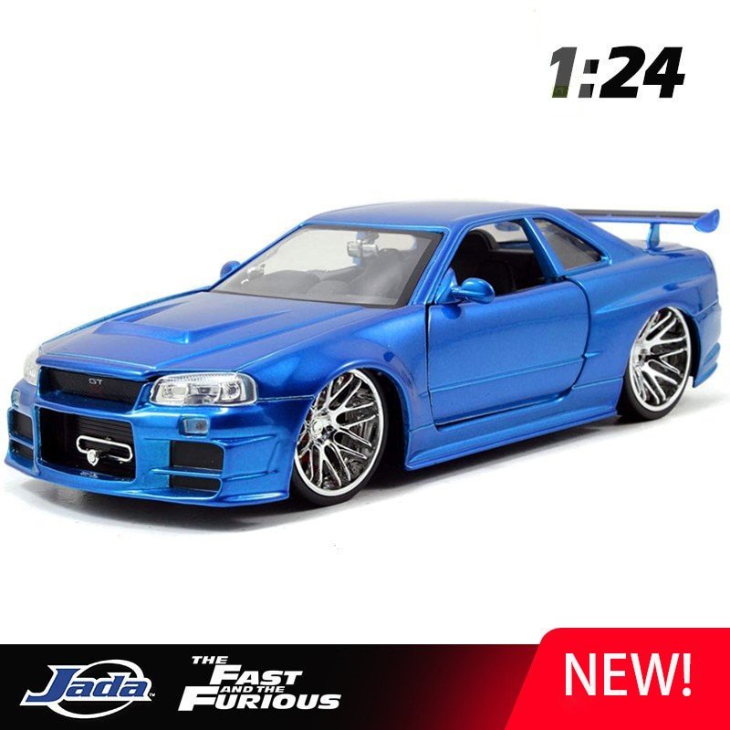 Modèle de Voiture Nissan GTR R34 Skyline 1:24