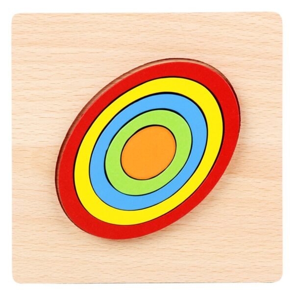 Puzzle de formes en bois - 12