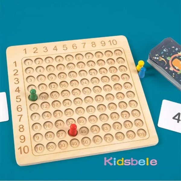 Tableau de multiplication en bois - 4