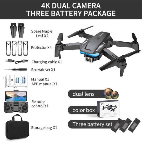 Mini Drone Pliable avec Caméra 4K - 4