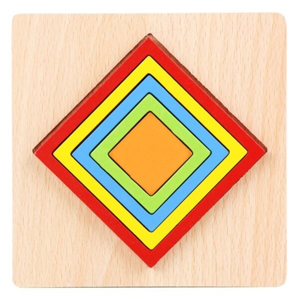 Puzzle de formes en bois - 9