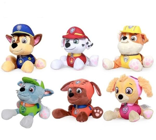 Peluches Patrouille de chiots style Tang (ensemble de 6)