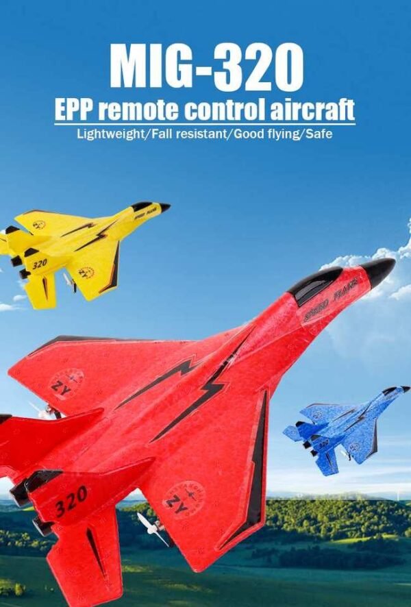 Avion téléguidé 2.4G avec lampes - 2