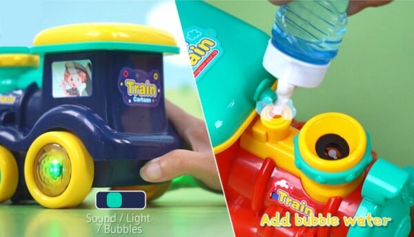 Train électrique faisant des bulles avec lumière et son - 1