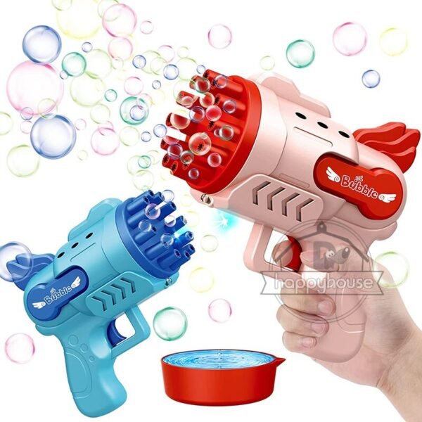 Pistolet à Bulles Gatling avec Lumière - 1