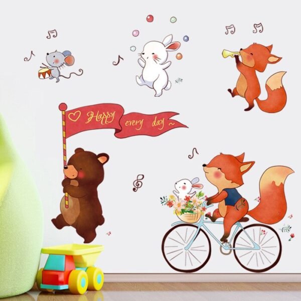 Sticker Mural Animaux Cartoon - 3