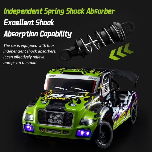 Voiture 4WD télécommandée avec lumières LED - 4