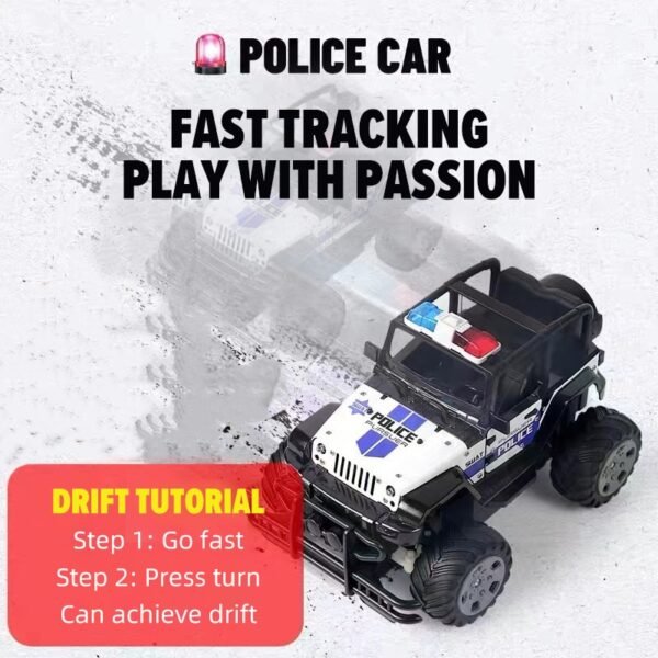 Voiture de Police Tout-Terrain Télécommandée - 5