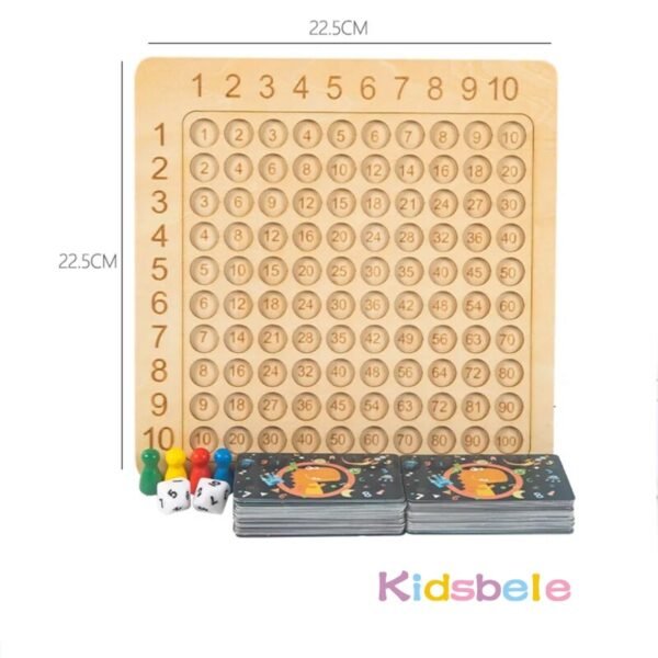 Tableau de multiplication en bois - 3