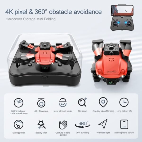 Drone Miniature 4K avec Évitement d'Obstacles - 13