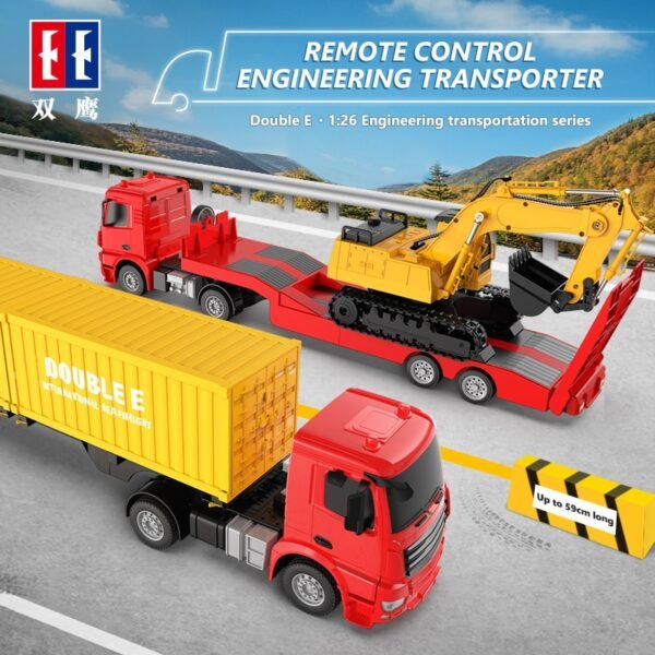Camion-remorque radiocommandé avec excavatrice - 3