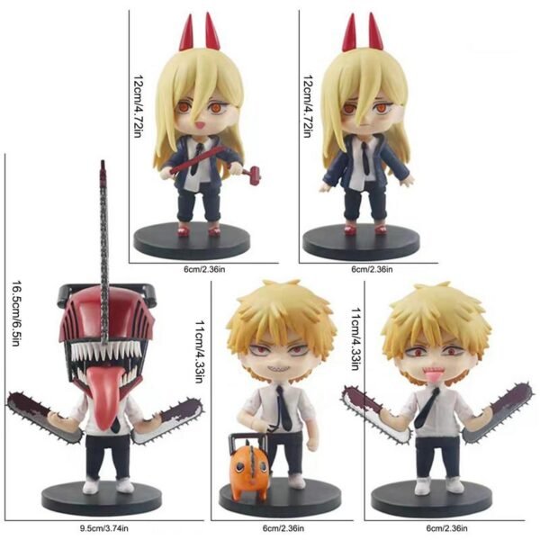 Lot de 6 Figurines "Chainsaw Man" Version Q - 5