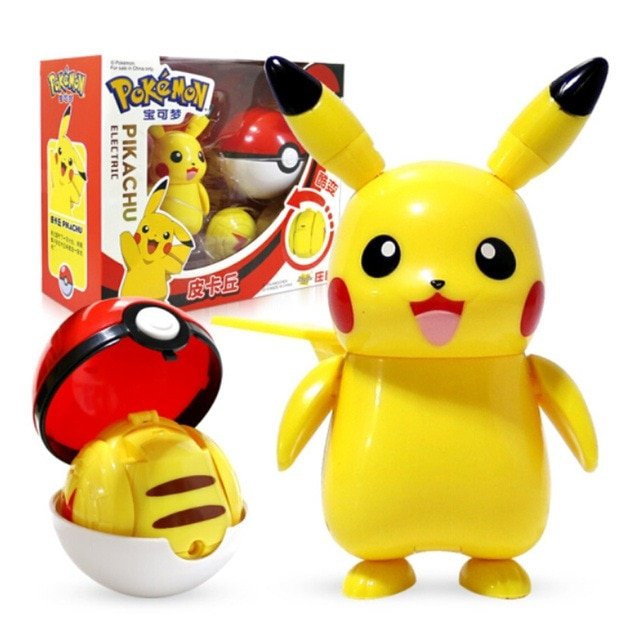 Ensemble de Figurines Pokémon avec Pokeball