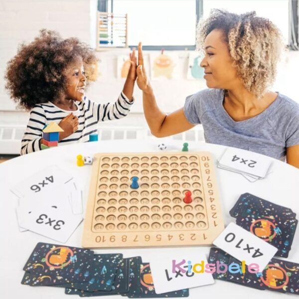Tableau de multiplication en bois - 2
