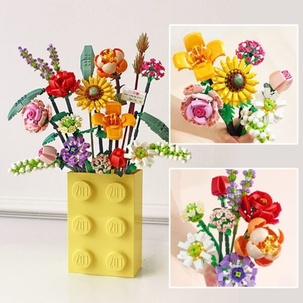 Kit de Construction Fleurs en 3D