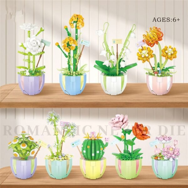Ensemble de Fleurs en Blocs - 8